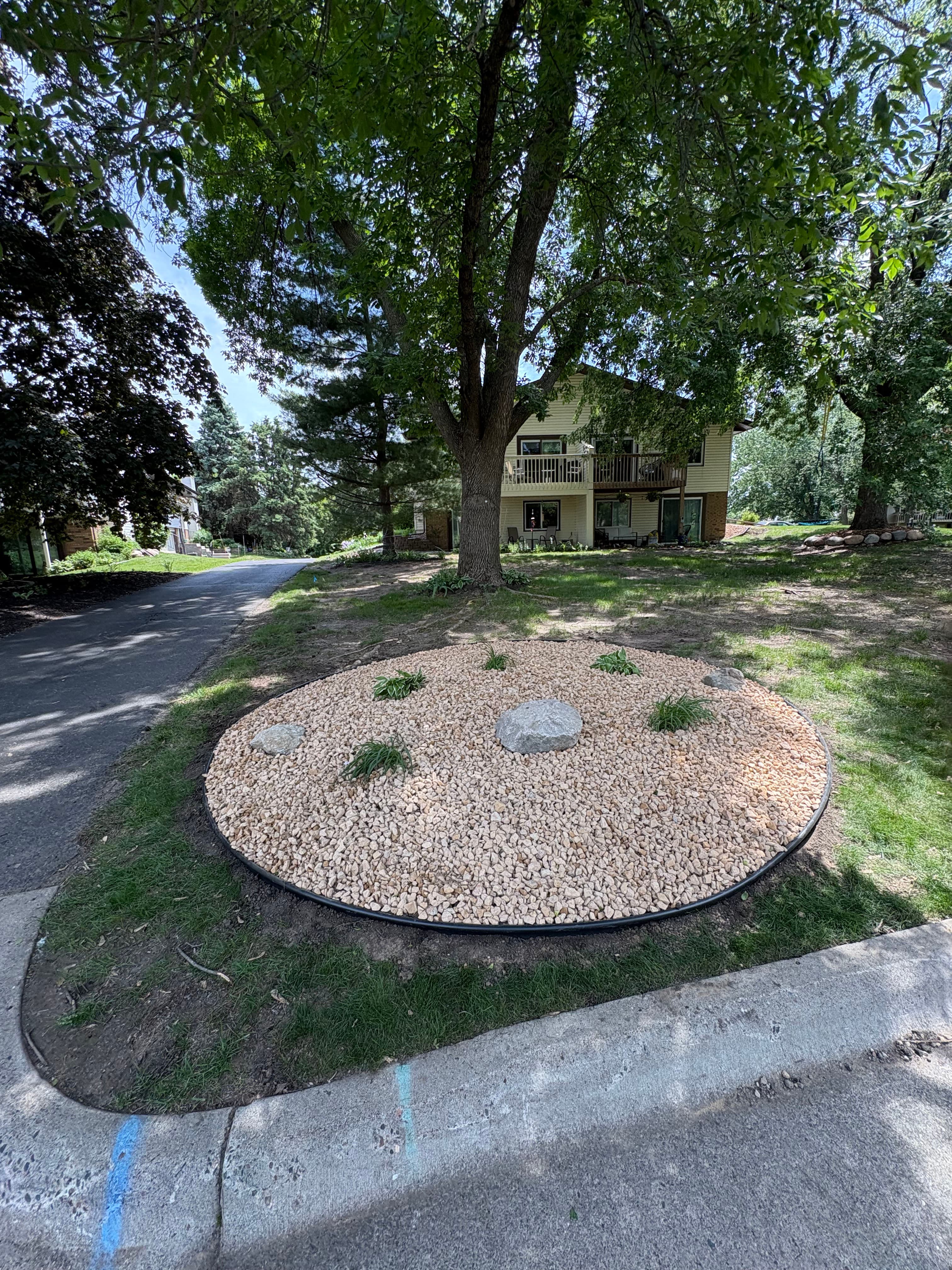 Project Rock Bed Installation That Cleans Up a Front Yard Fast image
