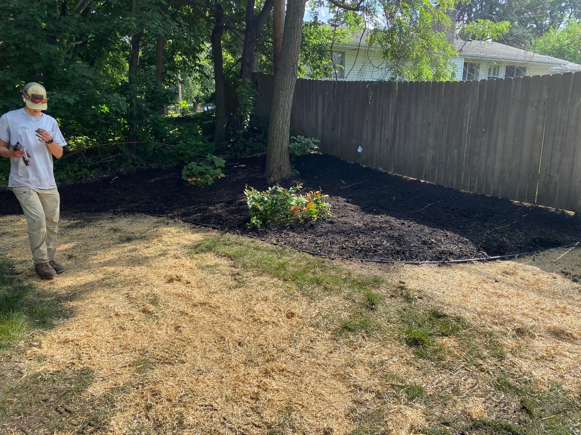 Gallery photos for Overgrown Flower Beds Cleaned Out and Mulched Fresh: Image #3
