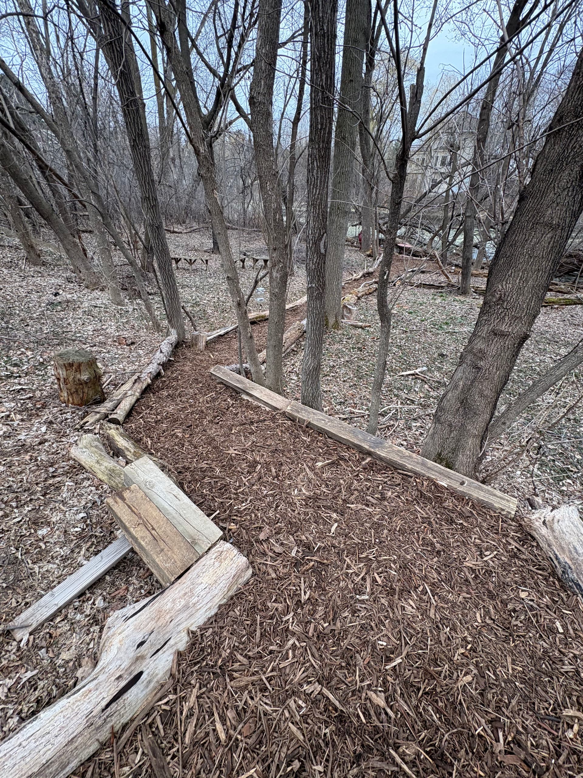 Gallery photos for Gravel Driveway Regrade and Hardwood Mulch Path Install: Image #2