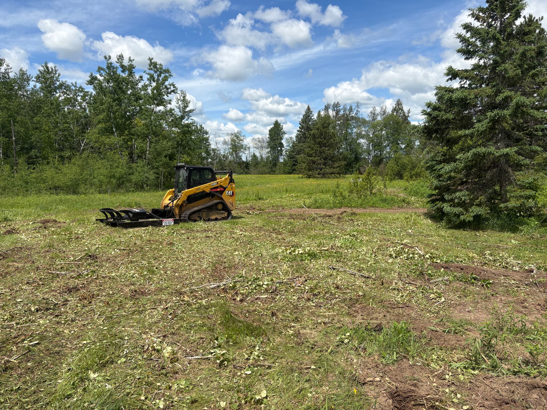 Brush Hogging Clears Thick Overgrowth and Opens Up Land