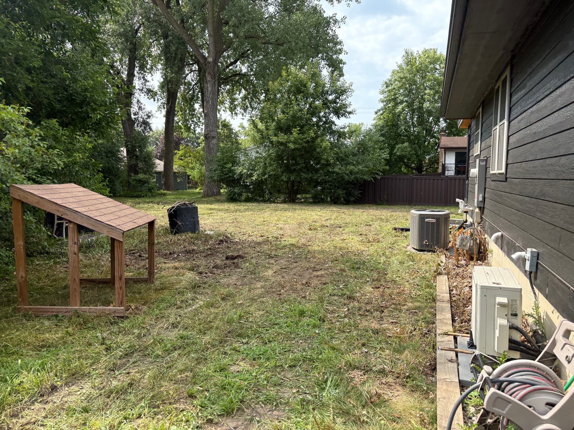Gallery photos for Overgrown Backyard Cleared Flat With Brush Hogging: Image #1