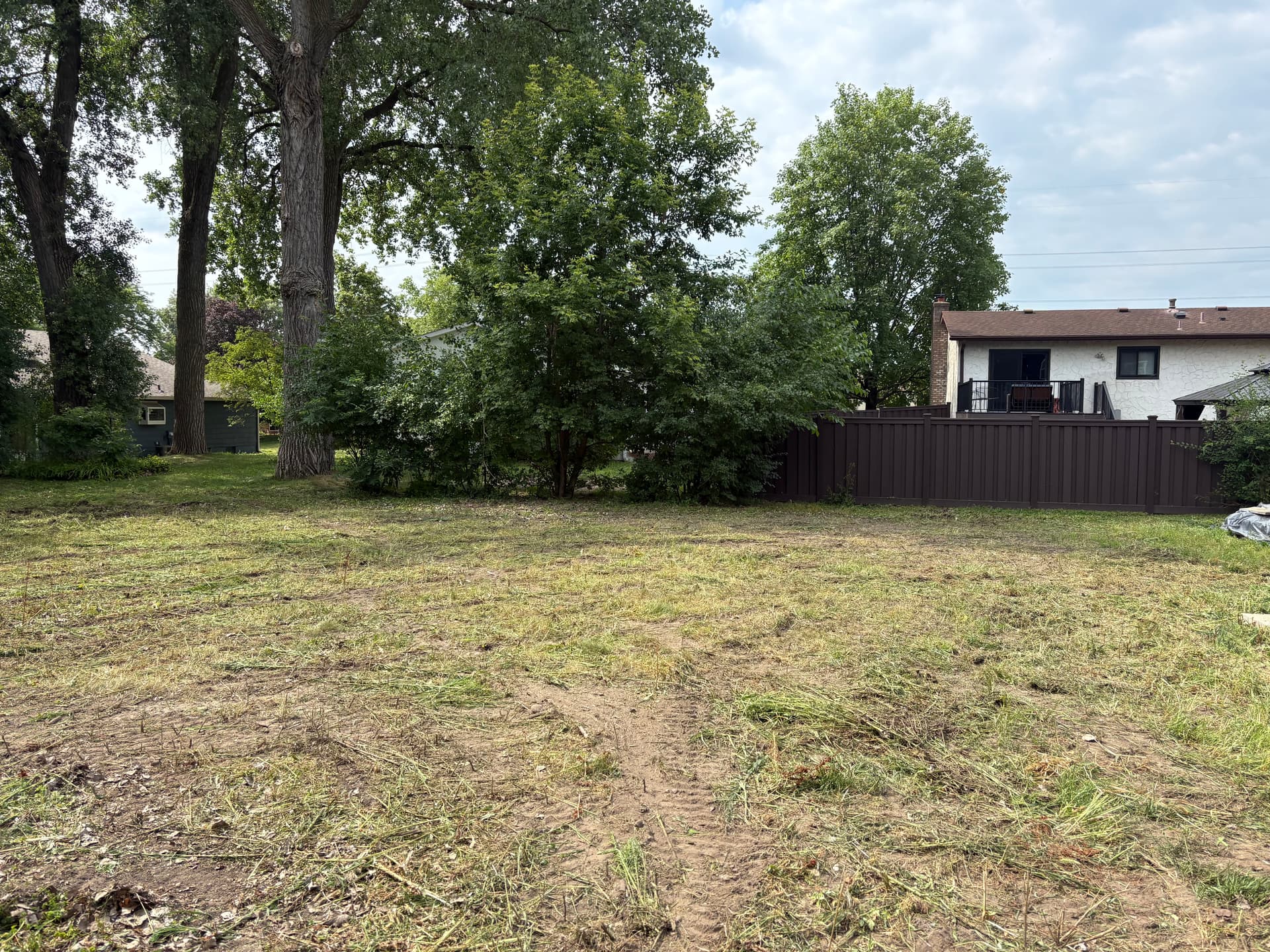 Gallery photos for Overgrown Backyard Cleared Flat With Brush Hogging: Image #4